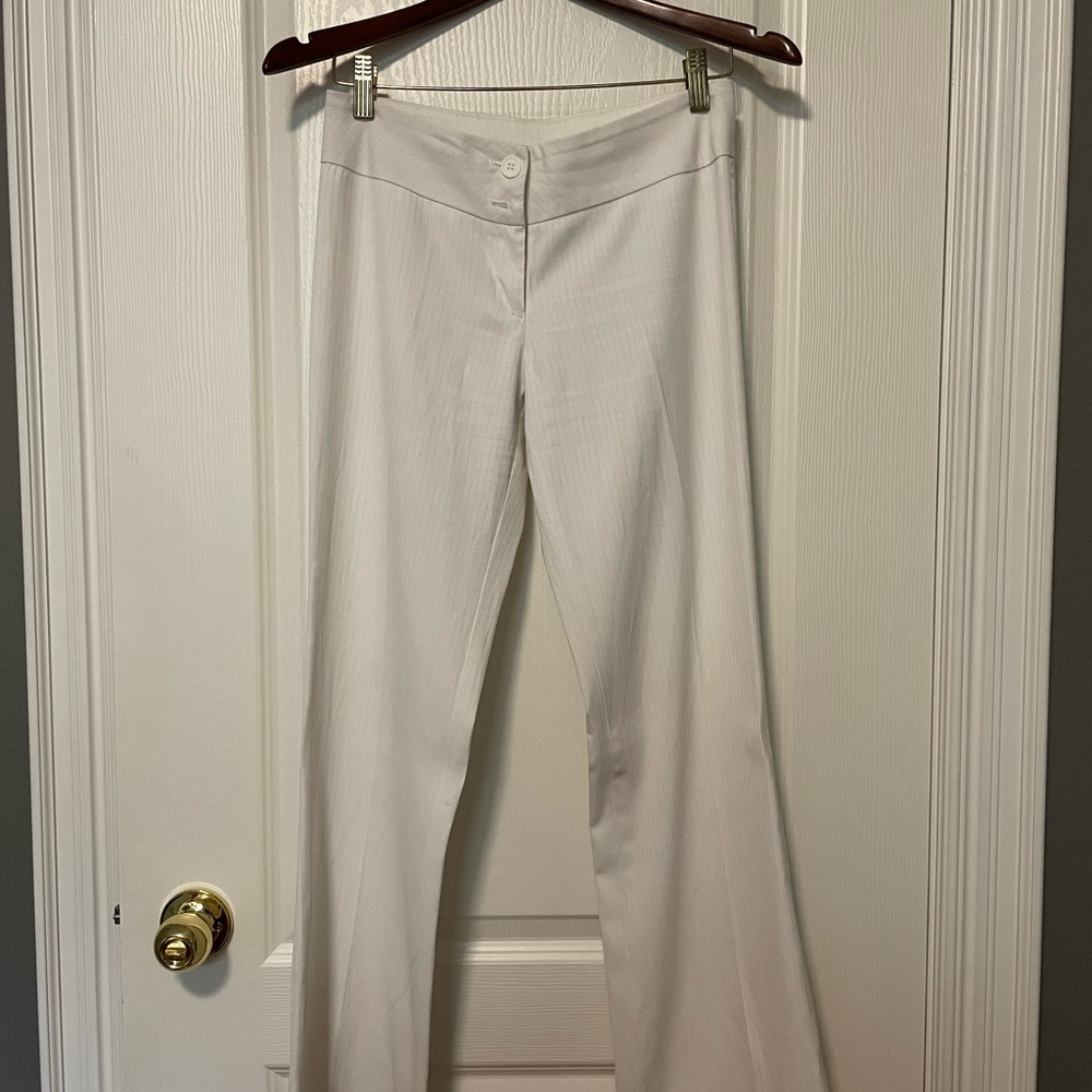 Costa Blanca White Slacks with Wide-Leg Design